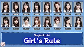 [Color Coded] Nogizaka46 - Girl's Rule Lyrics KAN/ROM/IDN