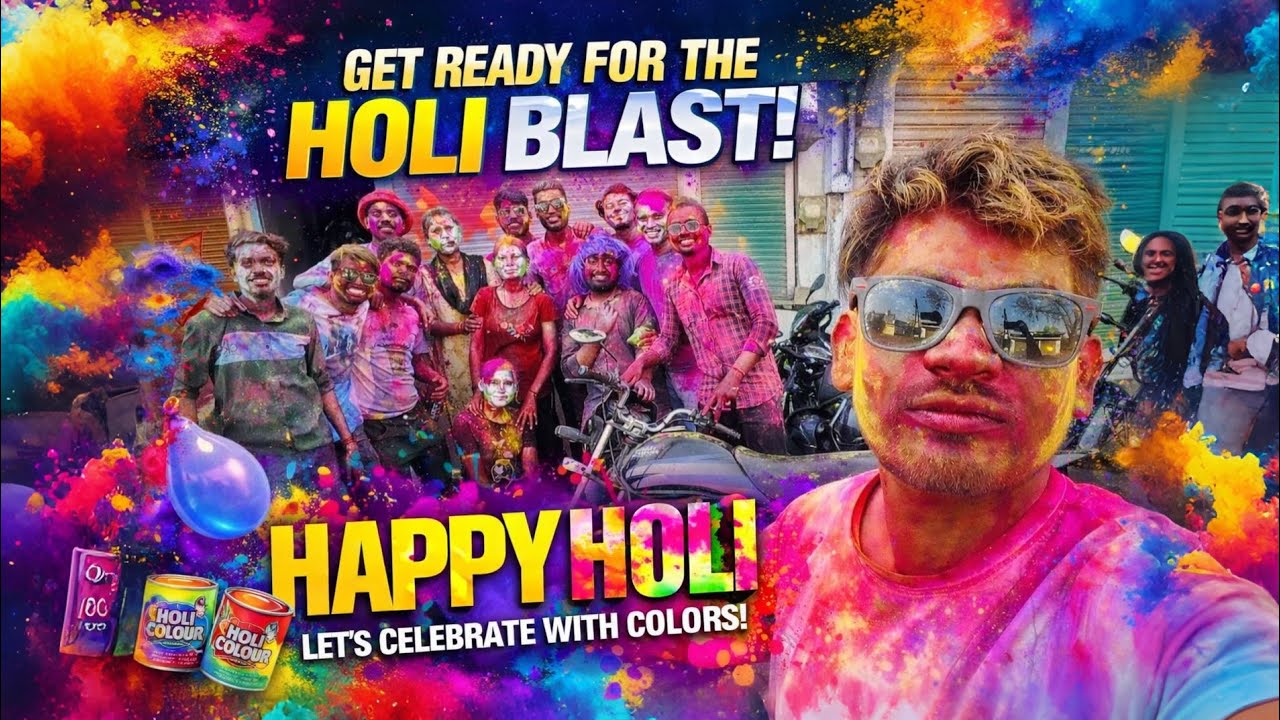 Holi Vlog 2024 | Our Holi Celebration With Friends