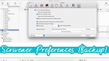 Scrivener Preferences [Backup]