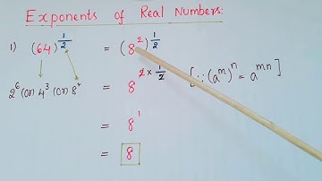 Exponents of Real Numbers- Number Systems-Class 9