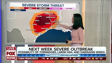 Early Week Severe Outbreak: Damaging Winds, Tornadoes, Large Hail Possible