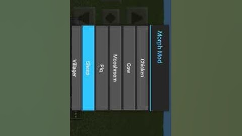 Morph mod in minecraft pe 0.9.5