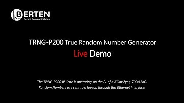 TRNG-P200 True Random Number Generator - Live Demo