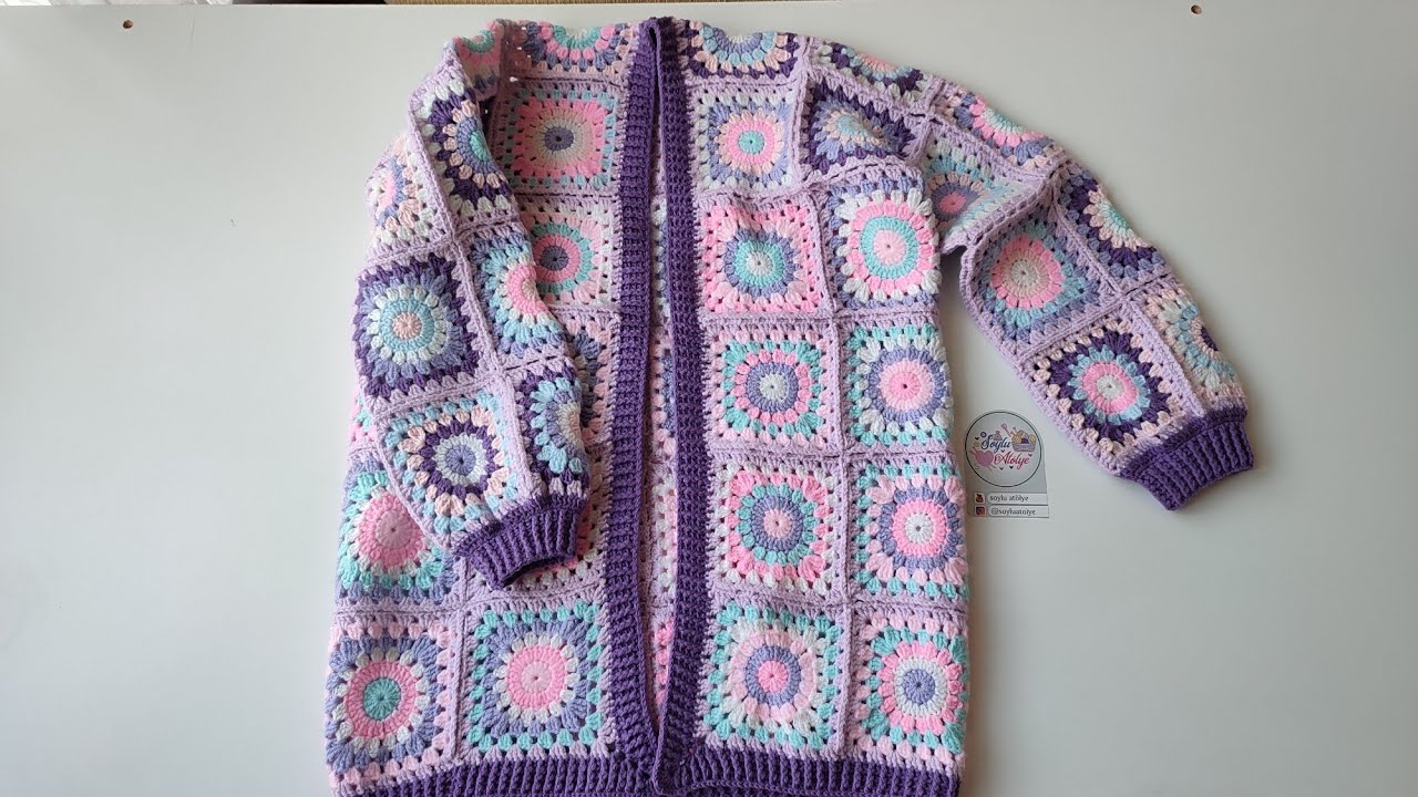 motifli hırka ip koparmadan birleştirme yöntemi