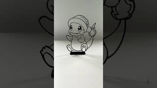 3D Printed Christmas Charmander #pokemon #charmander #christmas #3dprinted #shorts #3dprint #fyp