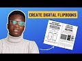 How to create a Digital Flipbook | Create Interactive PDF in Canva | Protect PDF File with password