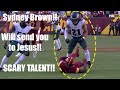 Philadelphia eagles study rookie db sydney brown be sending ppl to the upper room w jesus