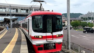 【2灯→3灯点灯発車】名鉄1700系1701F(東芝IGBT)特急豊橋行き 新鵜沼発車