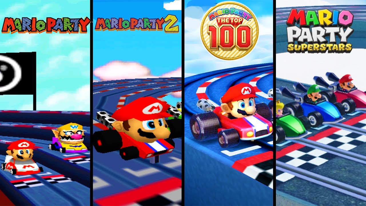 Evolution of Slot Car Derby Minigames in Mario Party (19982021) YouTube