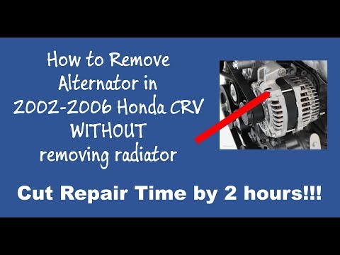 How To Remove 2005 Honda Crv Alternator Without Removing Radiator Part 1