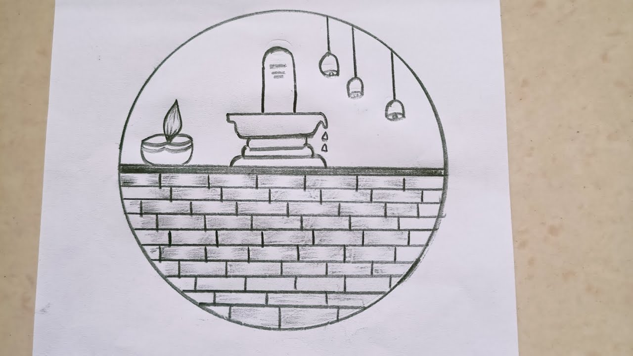 Shivling drawing. Shivling drawing in circles easy.shivling drawing easy.shivling drawing sketch.