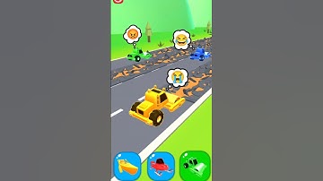Shape shifting game level - 31 hyper casual game #shapeshifting #gameplay #funny #car #jcb