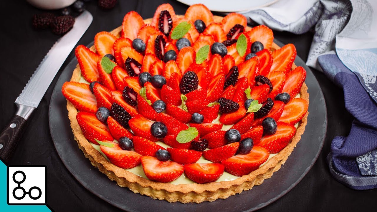 Tarte fruits rouges crème pistache - Youcook