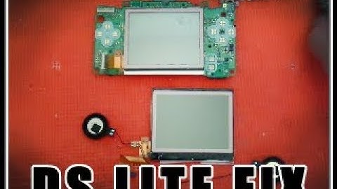 Nintendo DS Lite Lower Screen Flash Repair