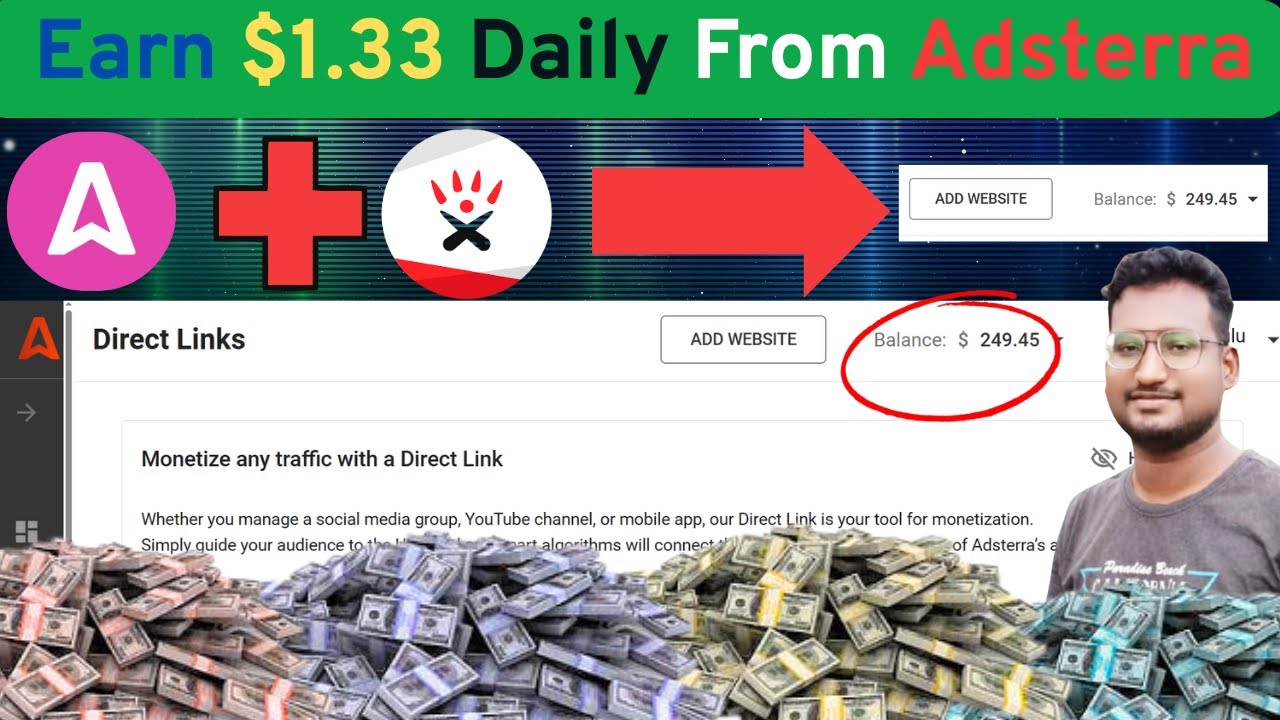 Earn $1.33 Per Click Using Adsterra Direct Link! 💰 | Step-by-Step Guide- Cyber Consellation Official