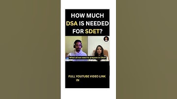 How much DSA is needed for SDET | Walmart Interview Experience | DSA for Interview | DSA Questions