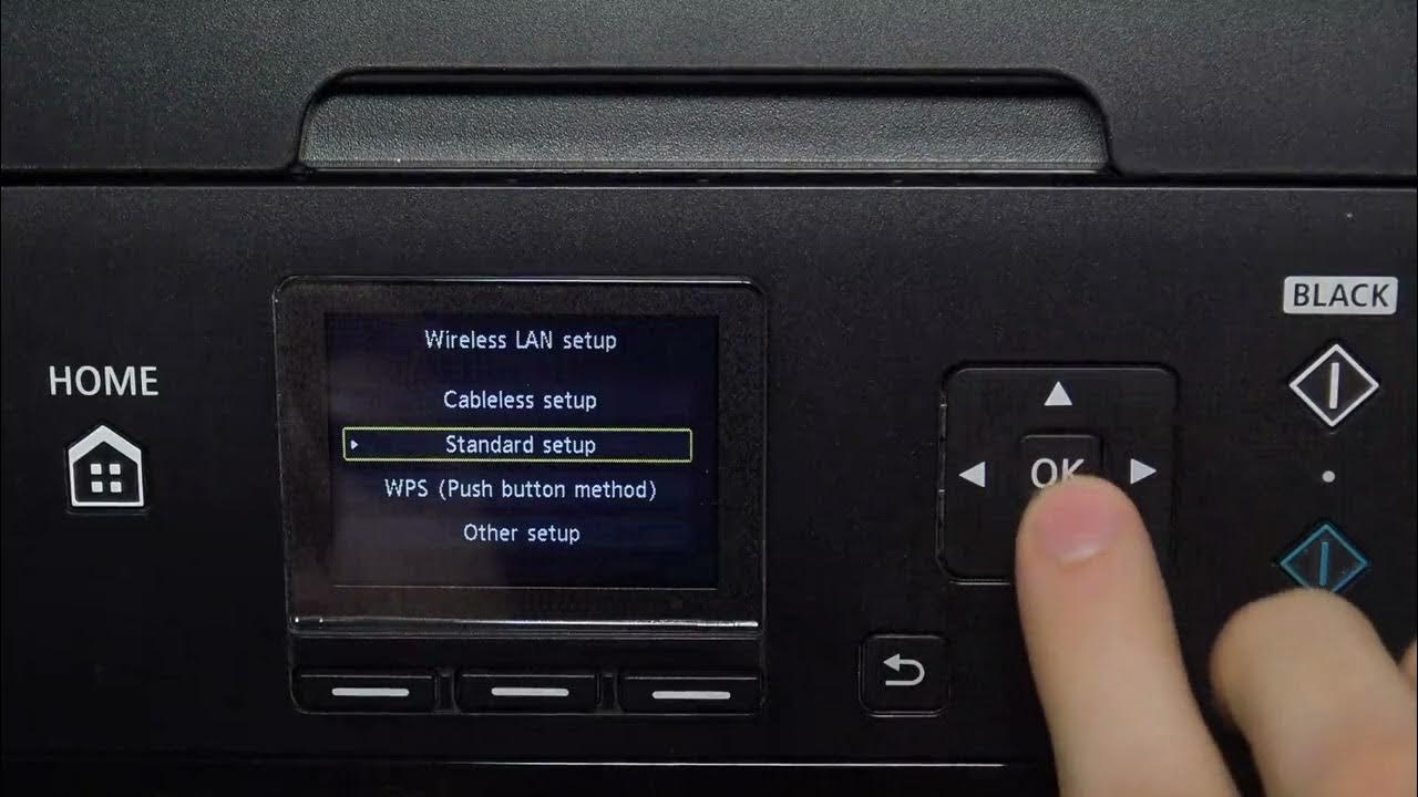 How to connect Canon MG5700 series to the WiFi / Network connection on