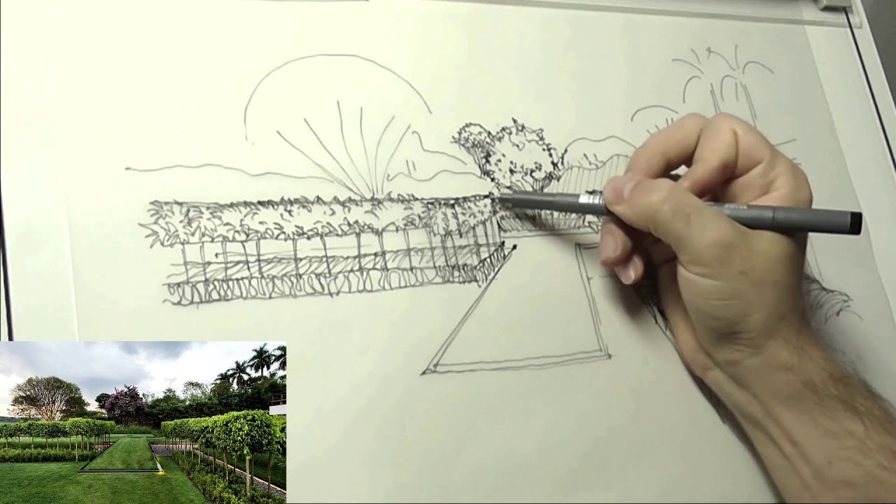 Croqui de Vegetação •  Desenho de arquitetura planta, Desenho de  arquitetura paisagística, Esboços arquitetônicos