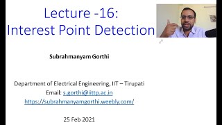 L16 - Introduction to Key Point Detection