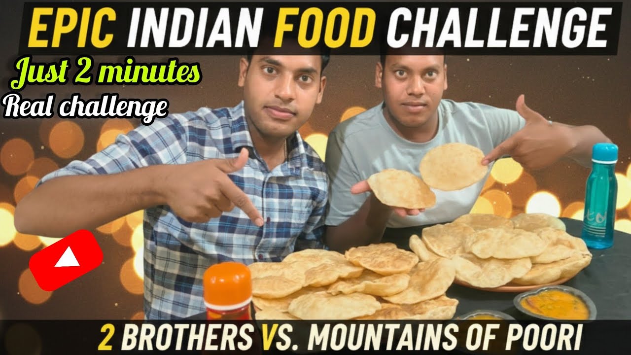 INDIAN MOUNTAIN PURI CHALLENGE ACCEPTED ONLY 2 MINUTE 😱🔥 | FOOD CHALLENGE 