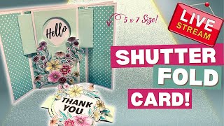 🔴 Cardmaking Live | MTS Mix n Match | Shutter Fold Card Card | 21/01/2025