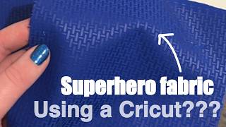 DIY Superhero Fabric with Cricut!