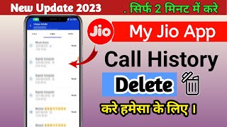 My Jio App Se Call History Kaise Delete Kare || how to delete call history from my jio app