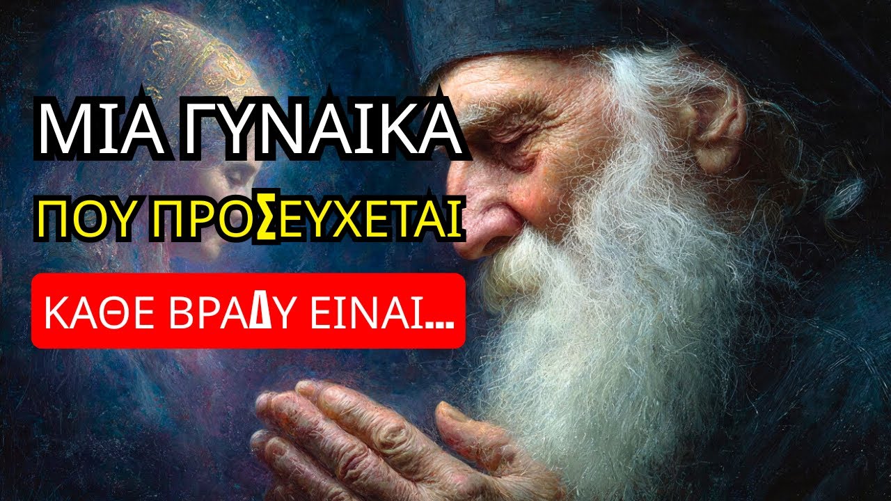 Άγιος Πορφύριος: Μια γυναίκα που προσεύχεται κάθε βράδυ, είναι…