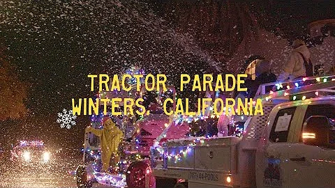 The Winters Christmas Tractor Parade