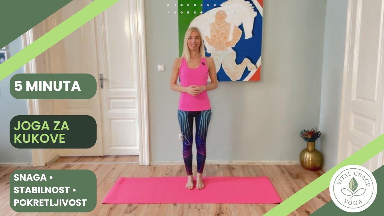 5 Min Hip Mobility Yoga | Joga za kukove