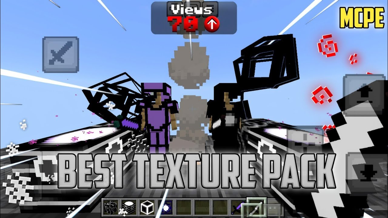 Best PvP texture for mcpe||best smp texture pack for mcpe - YouTube