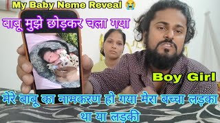 मेरे बाबू का नामकरण हो गया मेरा बच्चा लड़का था या लड़की 😭 बाबू  मुझे छोड़कर चला गया😭 BabyName Reveal