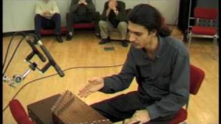 Siamak Aghaei demonstrates the santur chords