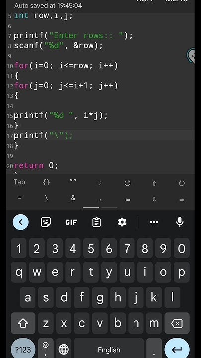 Horizontal Pyramid of Table in c programming. Code With ODD. #shorts # ...