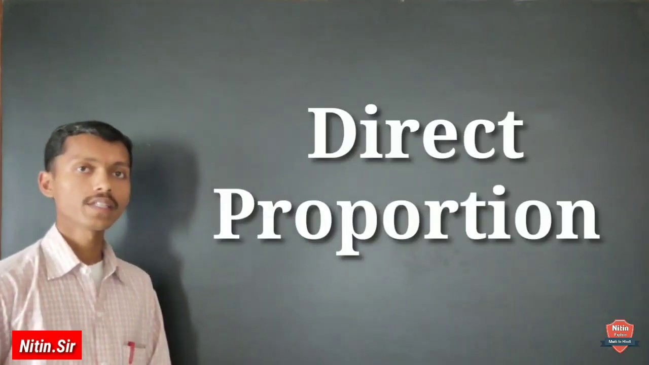 Direct Proportion Direct Proportion Examples Direct Proportion Explain By Nitin Sir YouTube