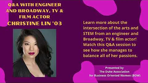 Q&A with Christine Lin