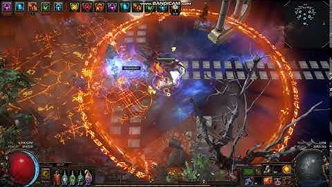 PathOfExile Flameblast area demo