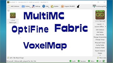 Still Works 1.20 ! 1.15.2 Installing Optifine, Fabric and Voxelmap on Minecraft in MultiMC