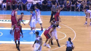 Video thumbnail of "Heated action between Glen Rice Jr. and Kevin Ferrer! | PBA Governors’ Cup 2017"