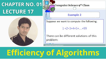 Efficiency of Algorithms | 9th Computer Chapter 1 | Akmal Rafiq
