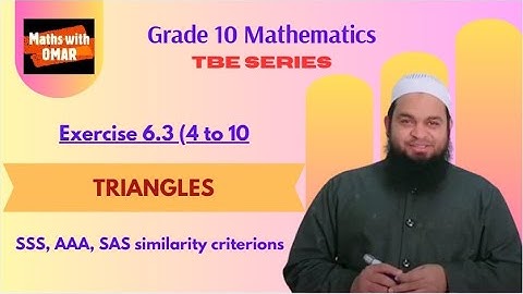Grade 10 Triangles Ex6.3 Q4