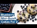Mini Blueberry Bundt Snack Cakes For Two