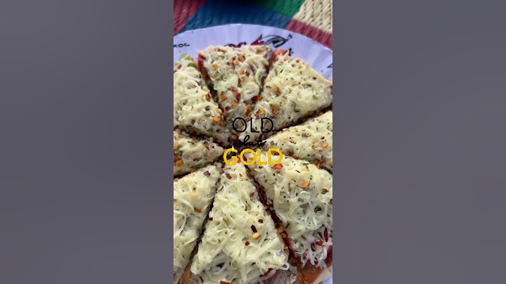 Old is Gold💛 90’s kid can resemble the first ever eaten pizza in their childhood