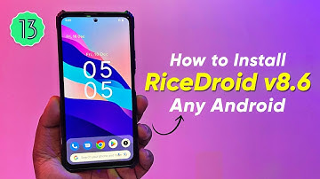 Install RiceDroid v8.6 on Any Android - Official Android 13 - Redmi Note 10 Pro
