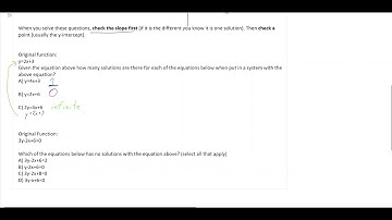 7.4 Number of Solutions (for a Linear System of Equations)