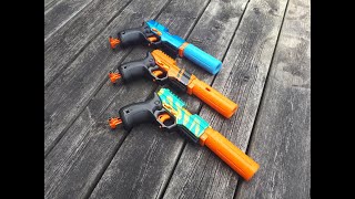 The TKO - 4 round, short dart, inline clip, Nerf Rival Knockout