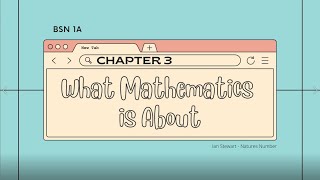 Famous Natures Number by Ian Stewart Chapter 3: What Mathematics is About | Ree♡ Profile