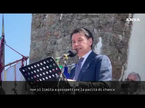 Video Sant'Anna di Stazzema, Conte: La Costituzione impone di perseguire la parità di condizioni