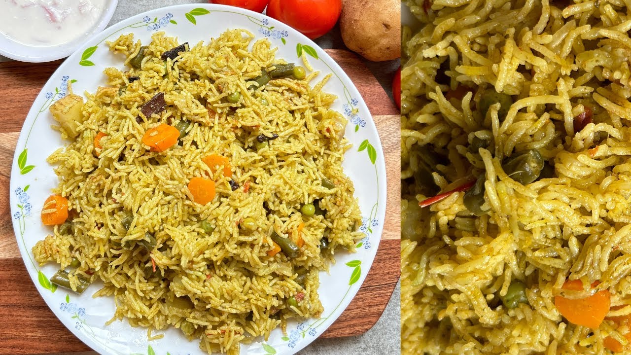 Vegetable Pulao Recipe Karnataka style veg pulao Quick & Easy 
