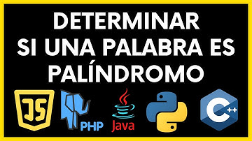 Determinar si una palabra es palíndromo  en C++ | Python | Java | JavaScript | PHP